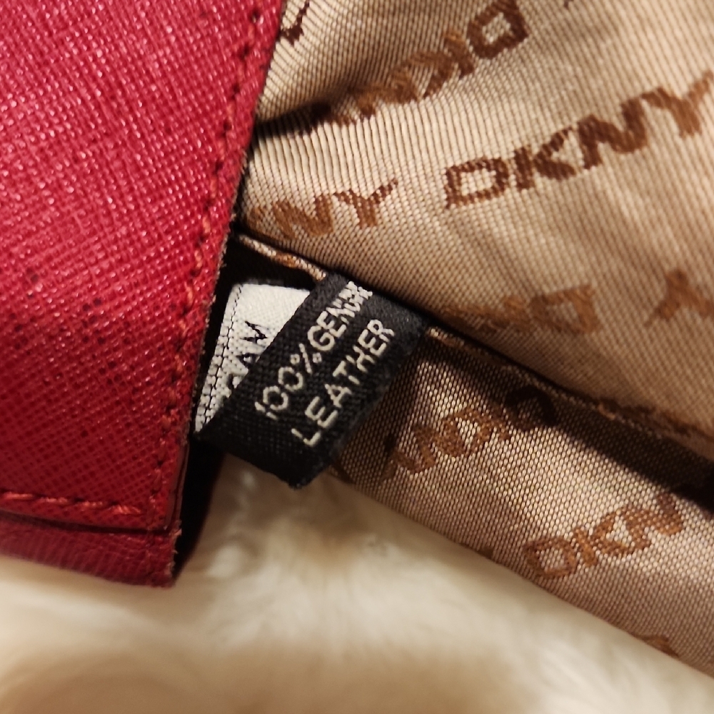 DKNY Cherry Red Women's Tote - Picture 6 of 16